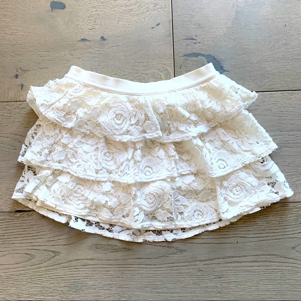 🧁 Lace cream justice mini skort 🧁
